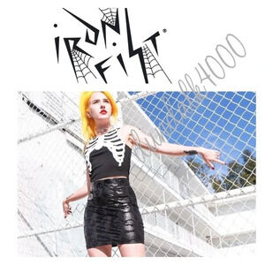 Iron Fist Skullz Club Mini Skirt